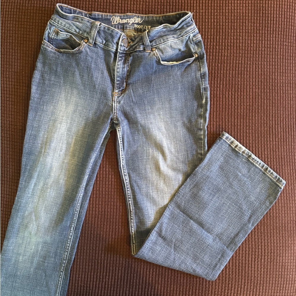 Wrangler Blue Boot Cut Jeans Classic Style